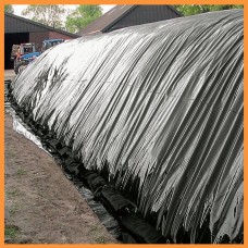 Черная полиэтиленовая пленка 120 мкм 6*50 м для мульчирования и строительства.