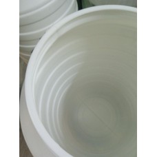 Бочка Shadow  80 л пластиковая белая широкая горловина для молока и воды