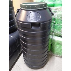 Бочка пластиковая 120 л черная бидон широкая горловина бочка для воды