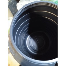 Бочка пластиковая 80 л черная бидон широкая горловина бочка для воды