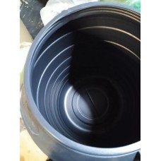 Бочка пластиковая 50 л техническая черная бидон широкая горловина