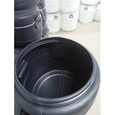 Бочка 20 л пластиковая черная бидон широкая горловина бочка для воды