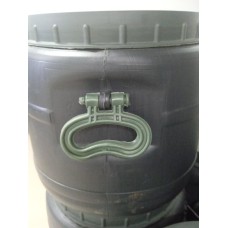 Бочка 20 л пластиковая черная бидон широкая горловина бочка для воды