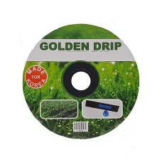 Крапельна стрічка GOLDEN DRIP з плоским емітером крок 15 см 100м 8 mil