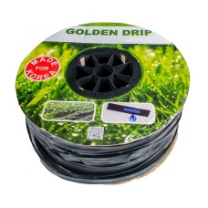 Капельная лента GOLDEN DRIP с плоским эмиттером шаг 20 см 500м 8 mil