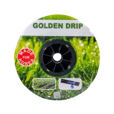 Капельная лента GOLDEN DRIP с плоским эмиттером шаг 20 см 500м 8 mil