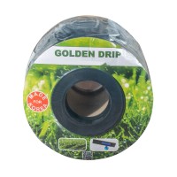 Крапельна стрічка GOLDEN DRIP з плоским емітером крок 10 см 100м 8 mil