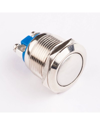 Кнопка нажимная металева KHM-19-B10 (S)