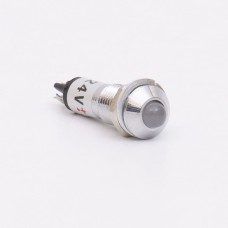 Светодиодный индикатор металлический AD22B-8 24v AС/DС, белый