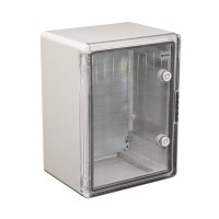 Корпус пластиковий ударостійкий (щит) 300x400x220мм з проз. дв. IP65