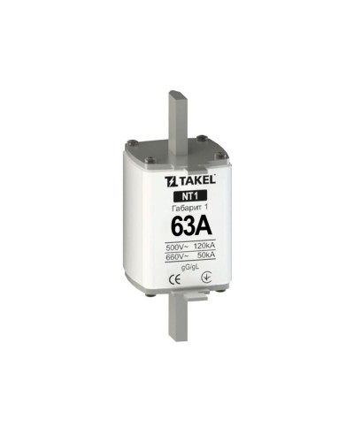 Плавка вставка предохранителя NT1 63А TAKEL