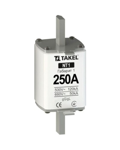 Плавка вставка запобіжника NT1 250А TAKEL
