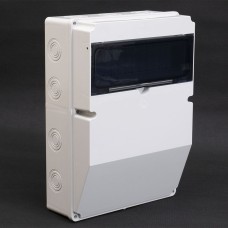 Корпус (щит) на 13 модулей и 4 силовых разъема 380x280x130мм IP54 TAKEL