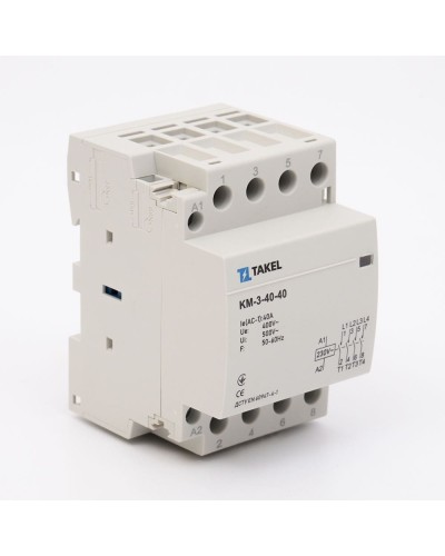 Контактор модульный КМ-3-40-40 40А 4НО