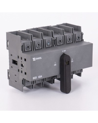 Переключатель нагрузки трехпозиционный SCD 6P 63A TAKEL