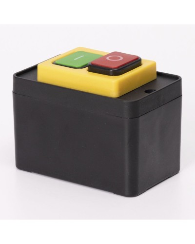 Кнопка Пуск-Стоп SSB-192YC 6pin у корпусі, жовта рамка