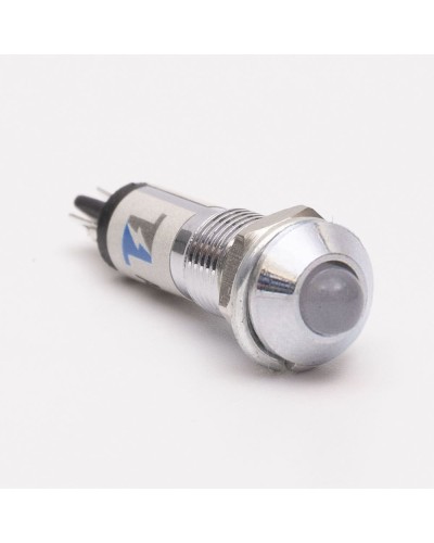 Светодиодный индикатор металлический AD22B-8 220v AС, белый