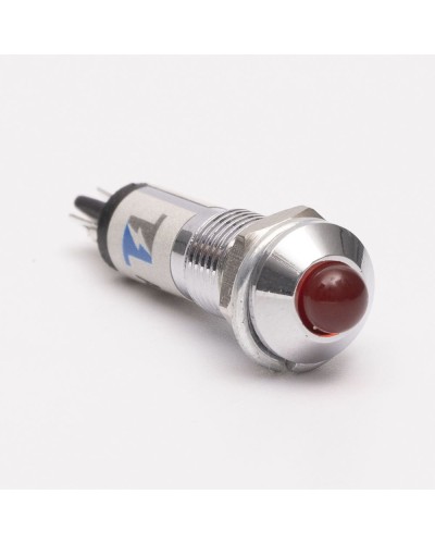 Светодиодный индикатор металлический AD22B-8 220v AС, красный