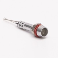 Светодиодный индикатор металлический AD22C-8 220v AС, белый