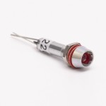 Светодиодный индикатор металлический AD22C-8 220v AС, красный