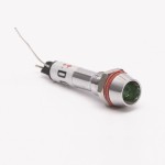 Светодиодный индикатор металлический AD22C-8 220v AС, зеленый