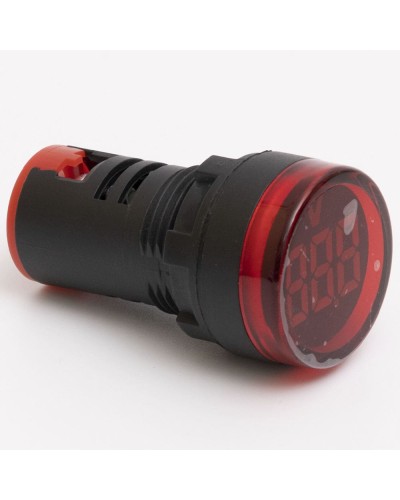 Светодиодный вольтметр AD22-DVM DC 5-60В, красный TAKEL