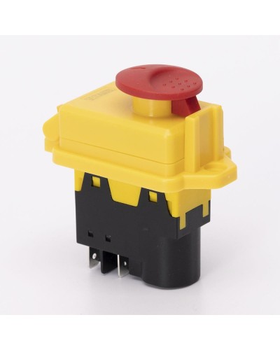 Пусковая электромагнитная кнопка ESSB-61YC 4pin, желтая рамка