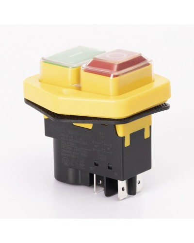 Пускова електромагнітна кнопка ESSB-151YC 4pin, жовта рамка
