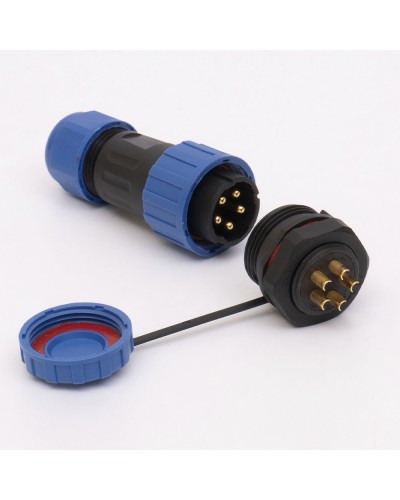 Коннектор влагозащищенный SP-20 5pin TAKEL
