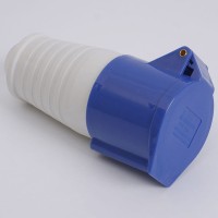 Розетка переносна 7233 63А 220В 2Р+Е IP67 LEE