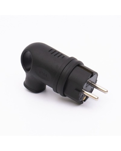 Вилка каучуковая угловая с ухом 409 2Р+РЭ IP44 TAKEL