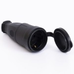 Розетка каучуковая с защитной крышкой переносная 406 2Р+РЭ IP44 TAKEL