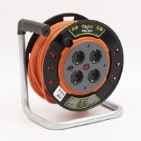 Катушка с кабелем 3х1 мм² PSE-25310-F-VVF с т/с 25м
