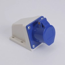 Розетка стационарная наружная 7113 16А 220В 2Р+Е IP44 LEE