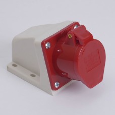 Розетка стационарная наружная 7135 63А 380В 3Р+N+Е IP67 LEE