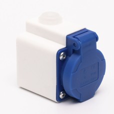 Розетка стационарная наружная 7112 16А 220В 2Р+Е IP44 LEE