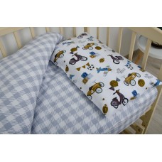 Комплект детского постельного белья "ТЕПИК" 1-3 года Ретро тачки