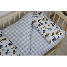 Комплект детского постельного белья "ТЕПИК" 1-3 года Ретро тачки