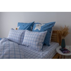Комплект постельного белья "ТЕП" Blue Check, 70x70 семейный