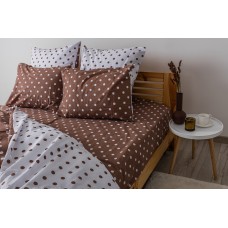 Комплект постельного белья ТЕП "Happy Sleep Cappuccino Dots, 50x70 семейный