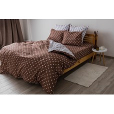 Комплект постельного белья ТЕП "Happy Sleep Cappuccino Dots, 50x70 семейный