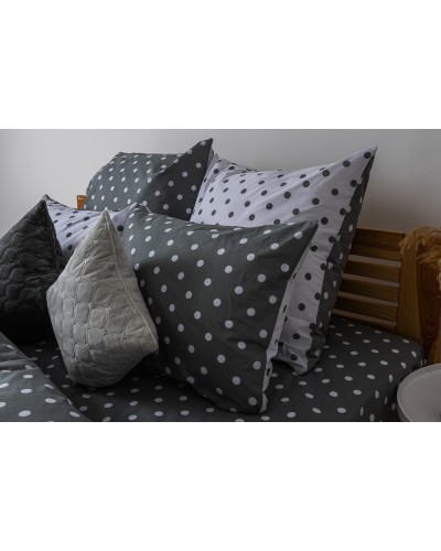 Комплект постільної білизни ТЕП "Happy Sleep" Grey Dots, 50x70 двоспальний