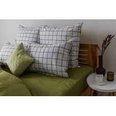Комплект постельного белья ТЕП "Happy Sleep" Olive Check, 50x70 семейный