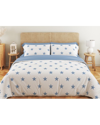 Комплект постільної білизни ТЕП "Soft dreams" Morning Star Blue, 70x70 двоспальний