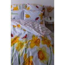 Комплект постельного белья ТЕП "Soft dreams" Нарцис, 70x70 двуспальный