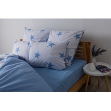 Комплект постельного белья ТЕП "Soft dreams" Morning Star Blue, 70х70 семейный