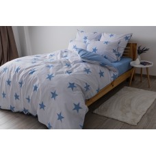 Комплект постельного белья ТЕП "Soft dreams" Morning Star Blue, 70х70 семейный