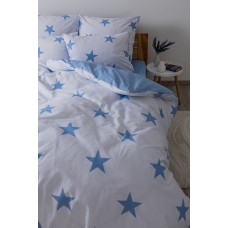 Комплект постельного белья ТЕП "Soft dreams" Morning Star Blue, 70х70 семейный