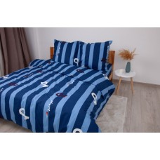 Комплект постельного белья ТЕП "Soft dreams" Line Blue, 70x70 евро