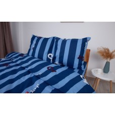 Комплект постельного белья ТЕП "Soft dreams" Line Blue, 70x70 евро